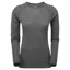 Keela Merino Long Sleeve Round Neck Top Womens in Wolf Grey